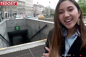 LETSDOEIT - Asian Teenage Tourist Has Point of view Fuck-fest Abroad With Local Man - May Thai & Charlie Dean