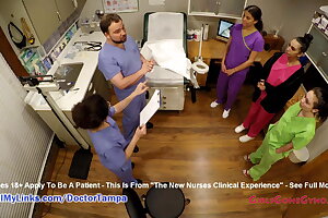 Nurse Lenna Lux, Angelica Cruz & Reins Give Each Other Exams
